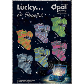 Strømpegarn Lucky med glimmer